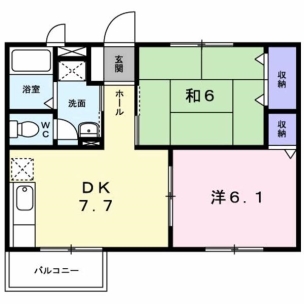 ニュ-エルディム北畝B 間取り
