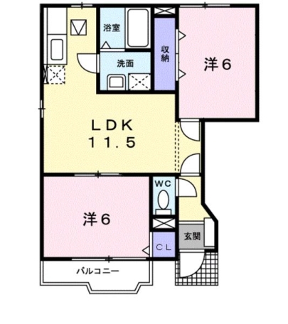 コーポギオン 間取り