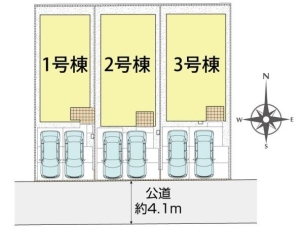 全体区画図(2号棟) 全体区画図