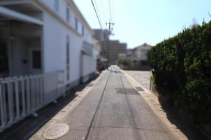前面道路 前面道路含む現地写真