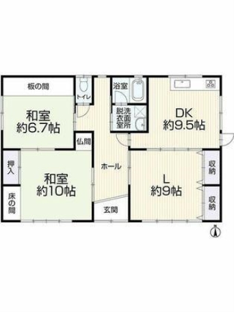 倉敷市西岡 間取り