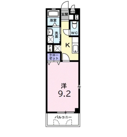レーベン中畝2 B 間取り