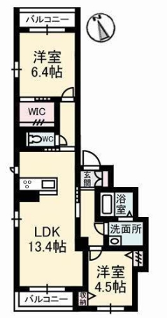 グランブーケ A棟 間取り
